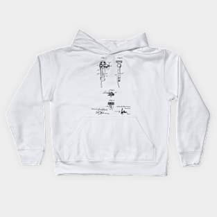 Vise Vintage Patent Hand Drawing Kids Hoodie